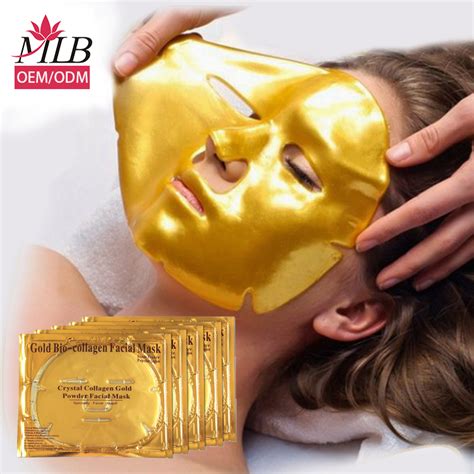 Best Seller 24k Gold Mask Anti Wrinkle Collagen Crystal Gold Face Maskfacial Collagen Mask