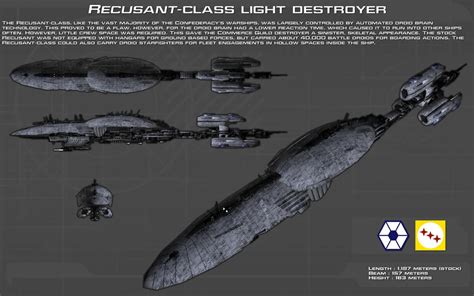 [Approved] Recusant-X-class light destroyer - Approved Starships - Star ...