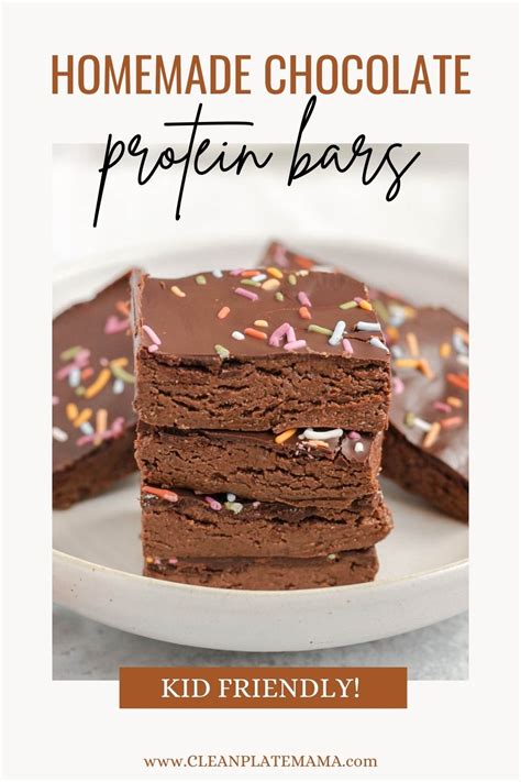 No Bake Chocolate Protein Bars Clean Plate Mama