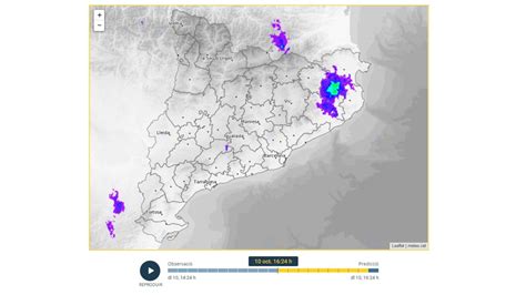 El Radar Del Meteocat Per Veure La Pluja De La Pròxima Hora