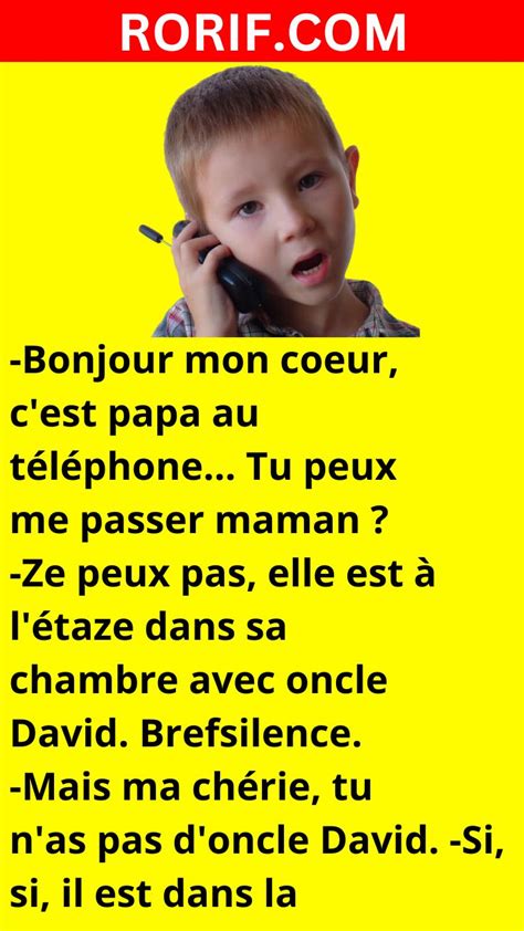 Bonjour mon coeur c est papa au téléphone Rorif Bonjour mon coeur