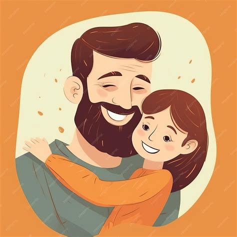 Premium Ai Image A Man Hugging A Girl And A Girl Hugging Him