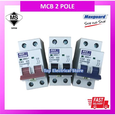 Maxguard Pole Mcb A A A Miniature Circuit Breaker Sirim