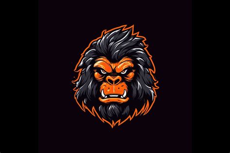 A Logo Of A Angry Monkeys Head Design Graphic By Mustafa Beksen