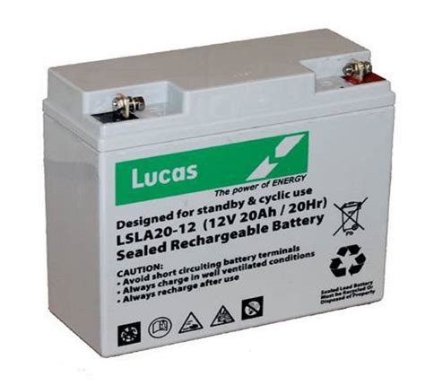 Lucas 12V 20AH Heavy Duty E Bike Rechargeable Battery Replaces 6 DZM 20