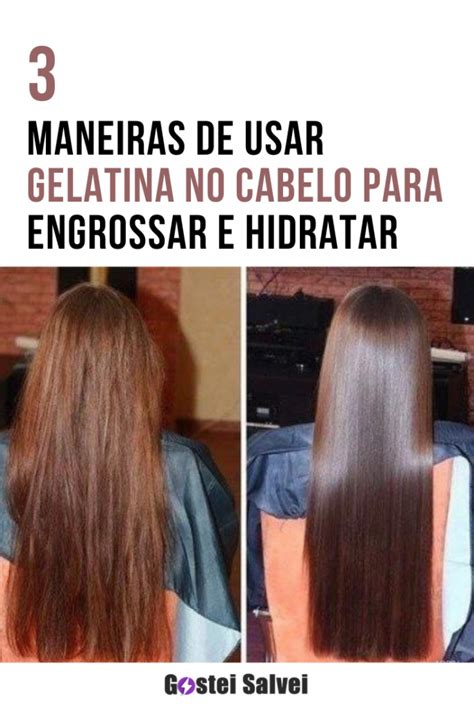 Como Usar Gelatina No Cabelo Liso - 3 Maneiras de usar gelatina no cabelo para engrossar e hidratar