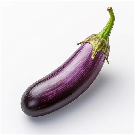 Premium AI Image Eggplant Vegetable On White Background