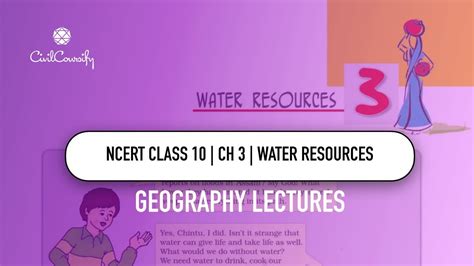 Water Resources Ncert Class 10 Chapter 3 Geography Youtube