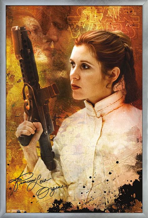 Star Wars Saga Princess Leia Signature Wall Poster 22375 X 34