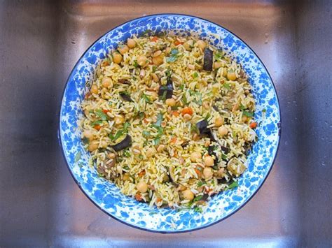 Middle Eastern Roasted Vegetable Rice Healthy Vegan Dish