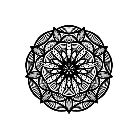 Premium Photo Mandala Pattern Design With Hand Drawn Mandala Oriental