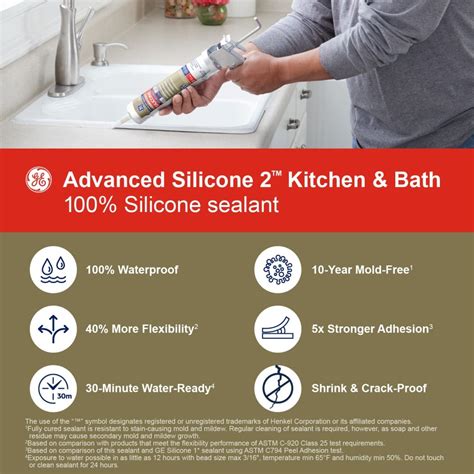 100 Silicone Scellant Pour Cuisine Et Salle De Bains Transparent