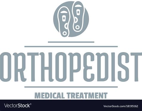 Medical Treatment Logo Simple Gray Style Vector Image