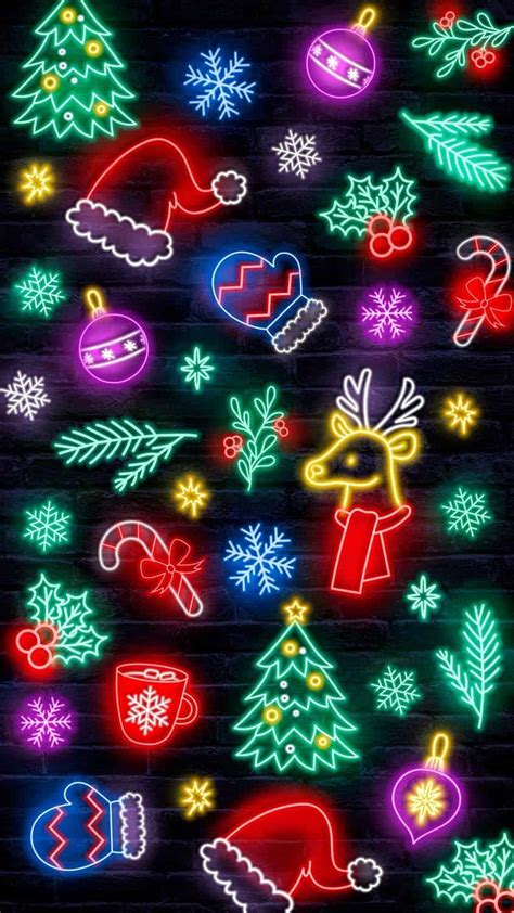 Xmas Neon iPhone Wallpaper in 2024 | Christmas phone wallpaper, Wallpaper iphone christmas ...