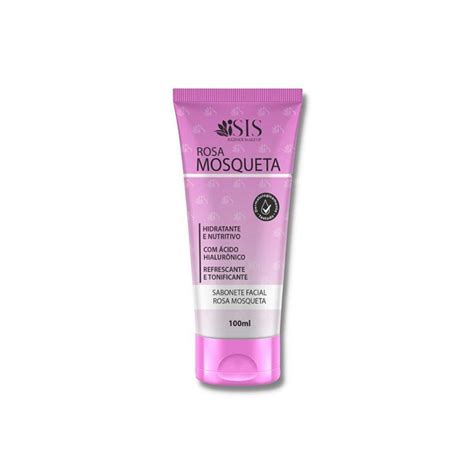 Sabonete Facial Rosa Mosqueta ISIS 100ml Saggior Maquiagens Jóias e