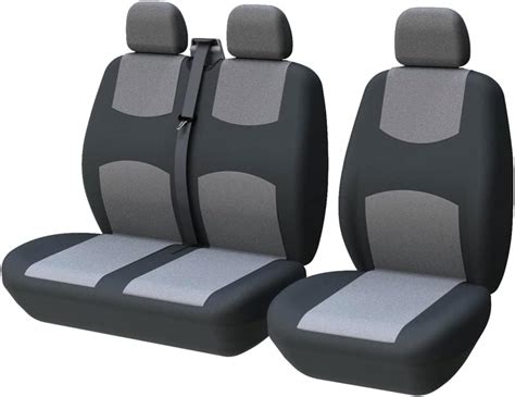 Toyoun Van Seat Covers Two Tone Universal Fit Most Vans Trucks Lorry Front Seat Covers Single