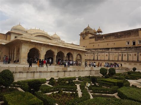 Amer Fort The Inside View Of The Walkway To The Sheesh Mahal Glass