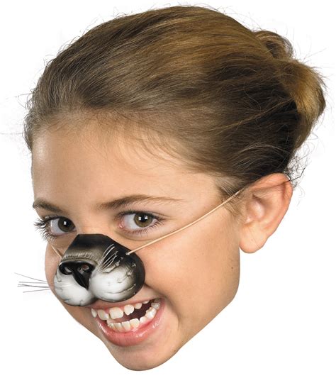 Black Cat Nose With Elastic Adult Halloween Accessory