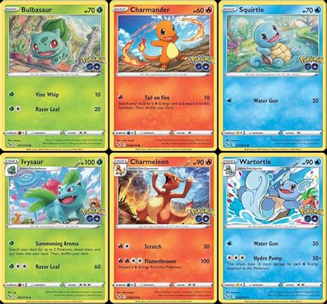 Amazon Ivysaur Charmeleon Wartortle Pokemon Go Card Lot