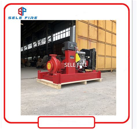 Nfpa Approved Engine Driven Centrifugal End Suction Diesel Fire Fighting Pump For Building