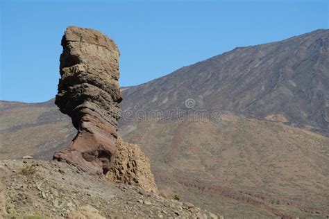 Volcanic Rocks Near Volcano Teide Tenerife Island Spain Stock Photo