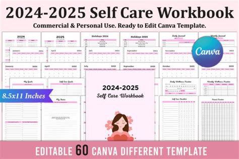 Self Care Workbook For Canva Graphic By Shumaya Creative