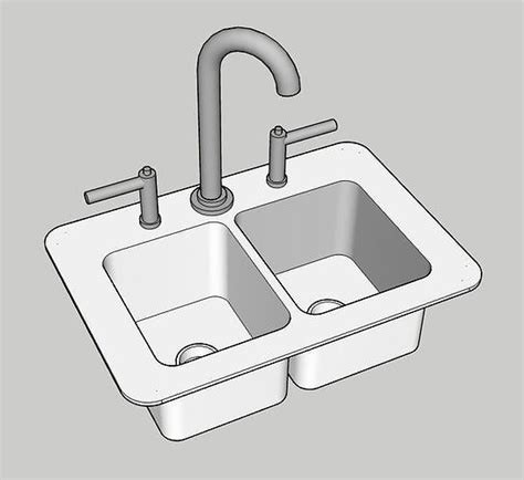 Kitchen Sink D Model Cgtrader