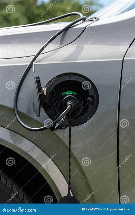 Gothenburg Sweden June 13 2021 A Plug In Hybrid Volvo Car Charging