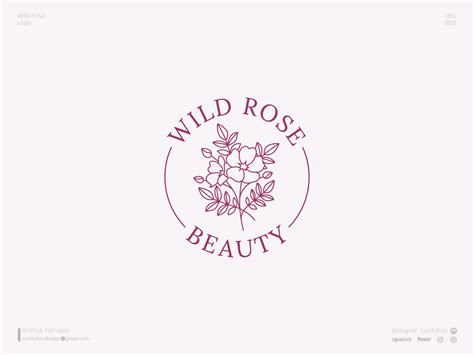 Wild Rose Logo By Ivan Cornea On Dribbble