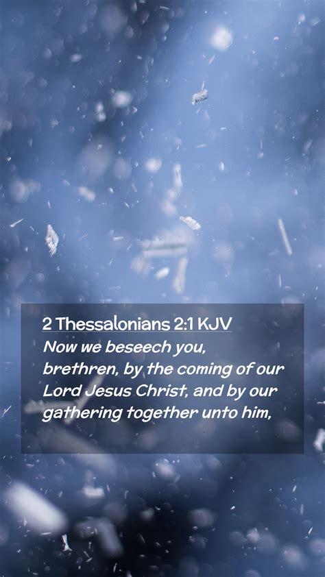 Thessalonians Kjv Mobile Phone Wallpaper Now We Beseech You