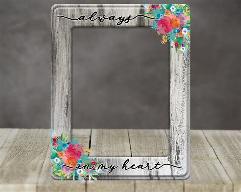 Hardboard X Photo Frame Always In My Heart Sublimation Etsy