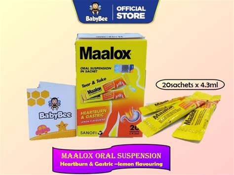 MAALOX SUSPENSION IN SACHET 4 3ML X 20 S Lazada