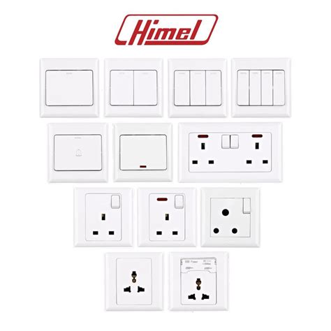 HIMEL Advance Series Switches Sockets 10A 13A 15A 20A White