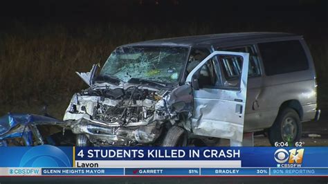 4 North Texas High School Students Killed In Crash Youtube