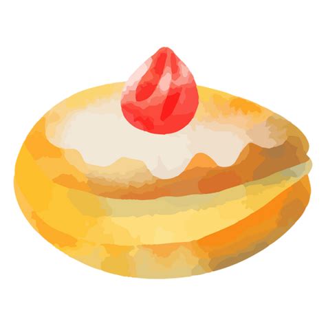 Design Png E Svg De Rosquinha De Gelatina Em Aquarela Para Camisetas