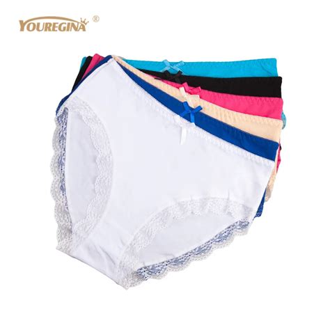 Youregina Women Panties Plus Size Sexy Lace Large Briefs Underwear