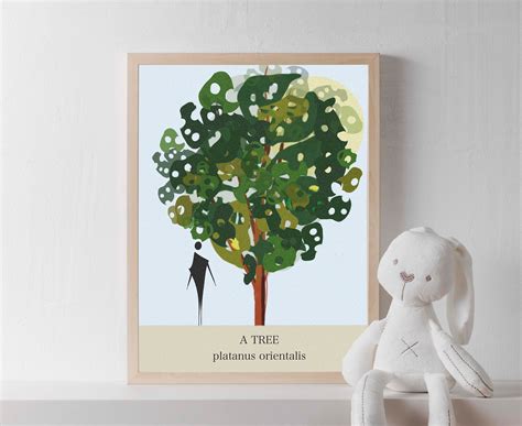 Tree Prints Tree Drawing Printable Minimal Wall Art - Etsy