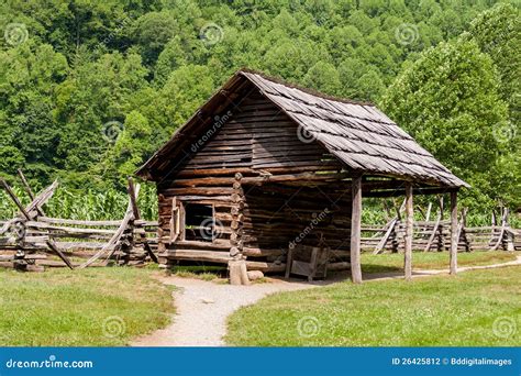log building stock photo image  outdoors country