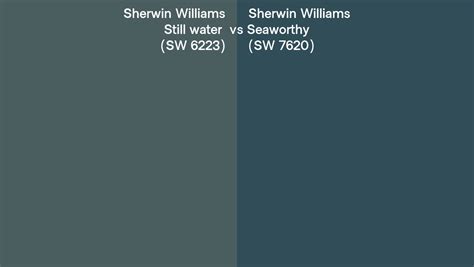 Sherwin Williams Still Water Vs Seaworthy Side By Side Comparison