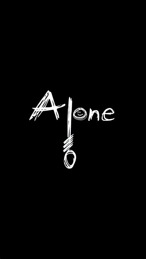 1440x2560 Alone Dark Typography 4k Samsung Galaxy S6,S7 ,Google Pixel ...