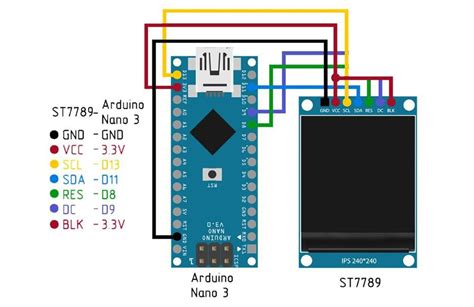 240x240 13 Inch Oled Arduino Tft Lcd Ekran Modülü Hobi Mekatronik