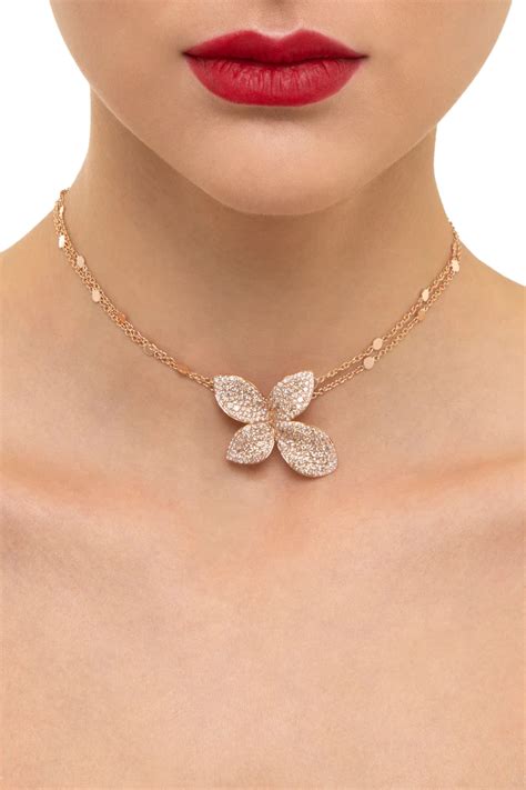 Giardini Segreti Necklace In K Rose Gold Diamonds Pasquale Bruni