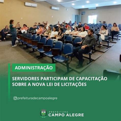 Servidores Participam De Capacita O Sobre A Nova Lei De Licita Es