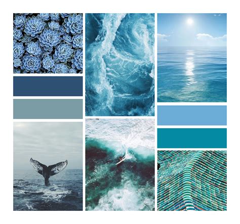 Ocean Mood Board Ocean Color Palette Mood Colors Bran