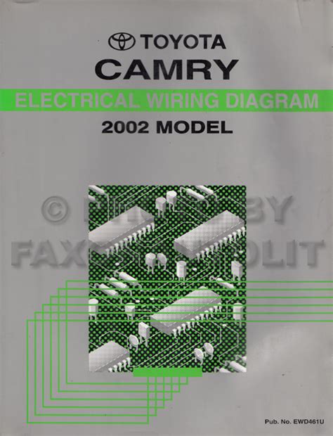 2002 Toyota Camry Wiring Diagram Manual Original