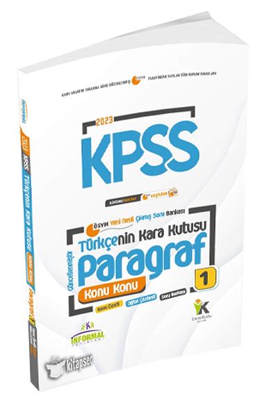 2023 KPSS Türkçenin Kara Kutusu Paragraf 1 Konu Konu Çıkmış Sorular