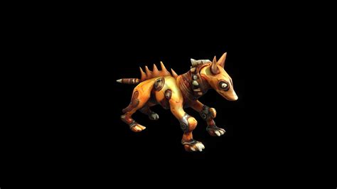 A Statue Of A Robotic Dog With Sharp Claws Download Free 3d Model By