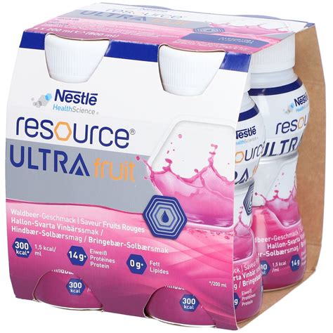 RESOURCE ULTRA Fruit Waldbeere 4x200 Ml Redcare Apotheke