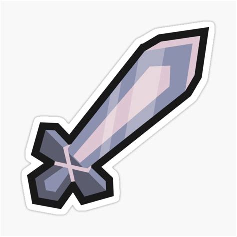 "Minecraft Iron Sword" Sticker by DeadRhos | Redbubble