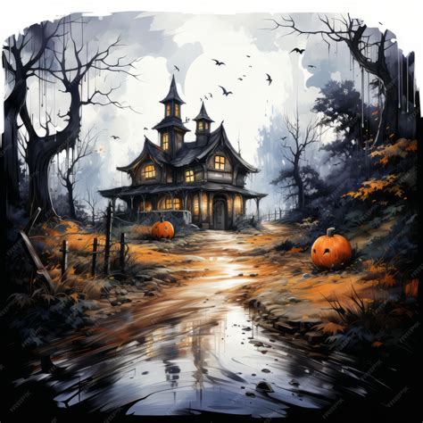 Premium AI Image | Realistic Halloween art design